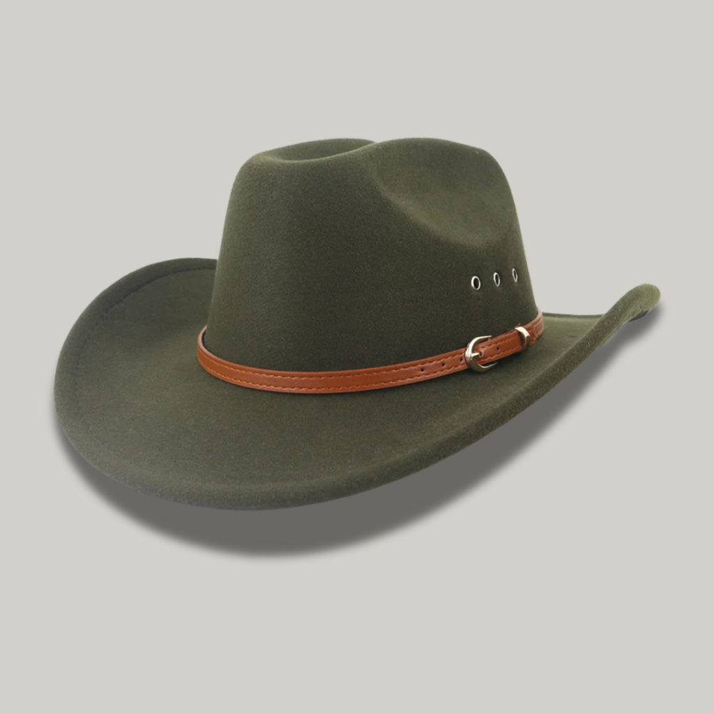 Chapeau de Cowboy Homme Vert Doux