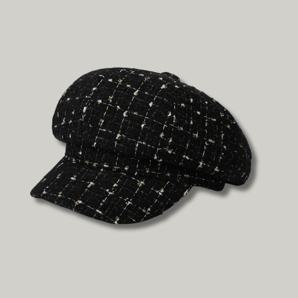 Béret Gavroche Femme Noir