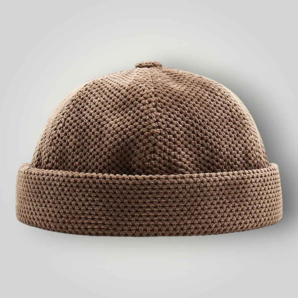 Bonnet Docker Marron Maille