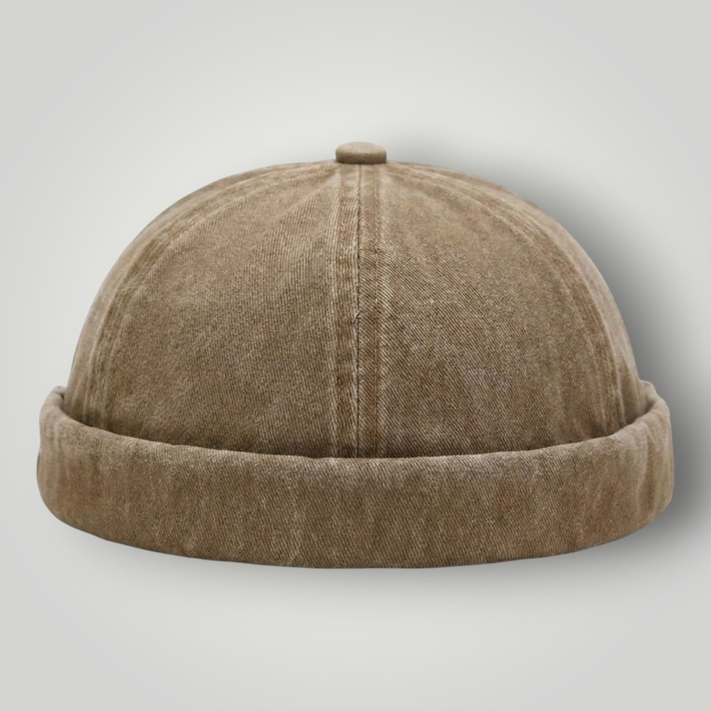 Bonnet Docker Marron Délavé