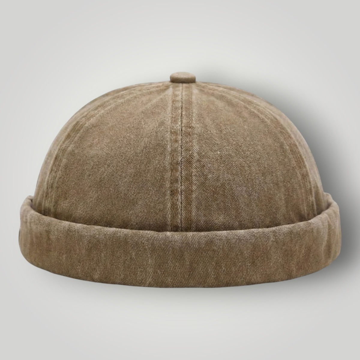 Bonnet Docker Marron Délavé