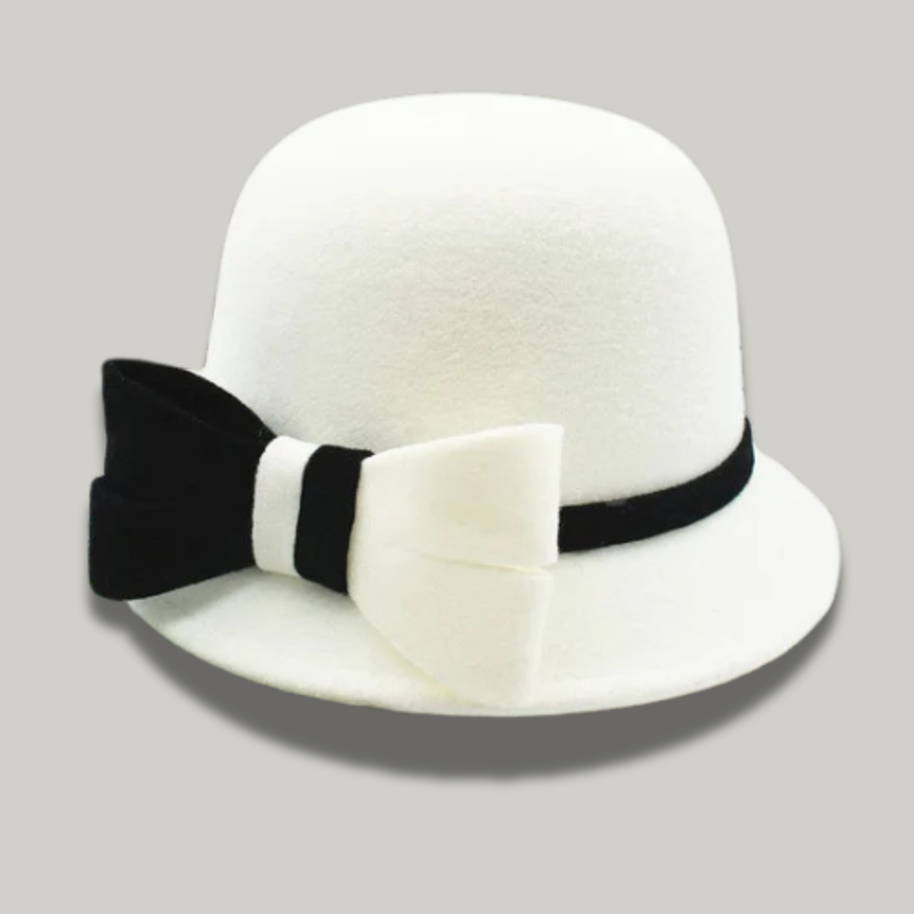 Chapeau Melon Femme Blanc Mariage