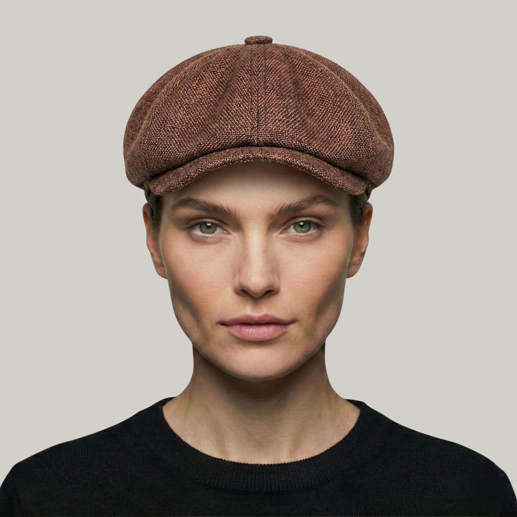 Béret Gavroche Marron Simple