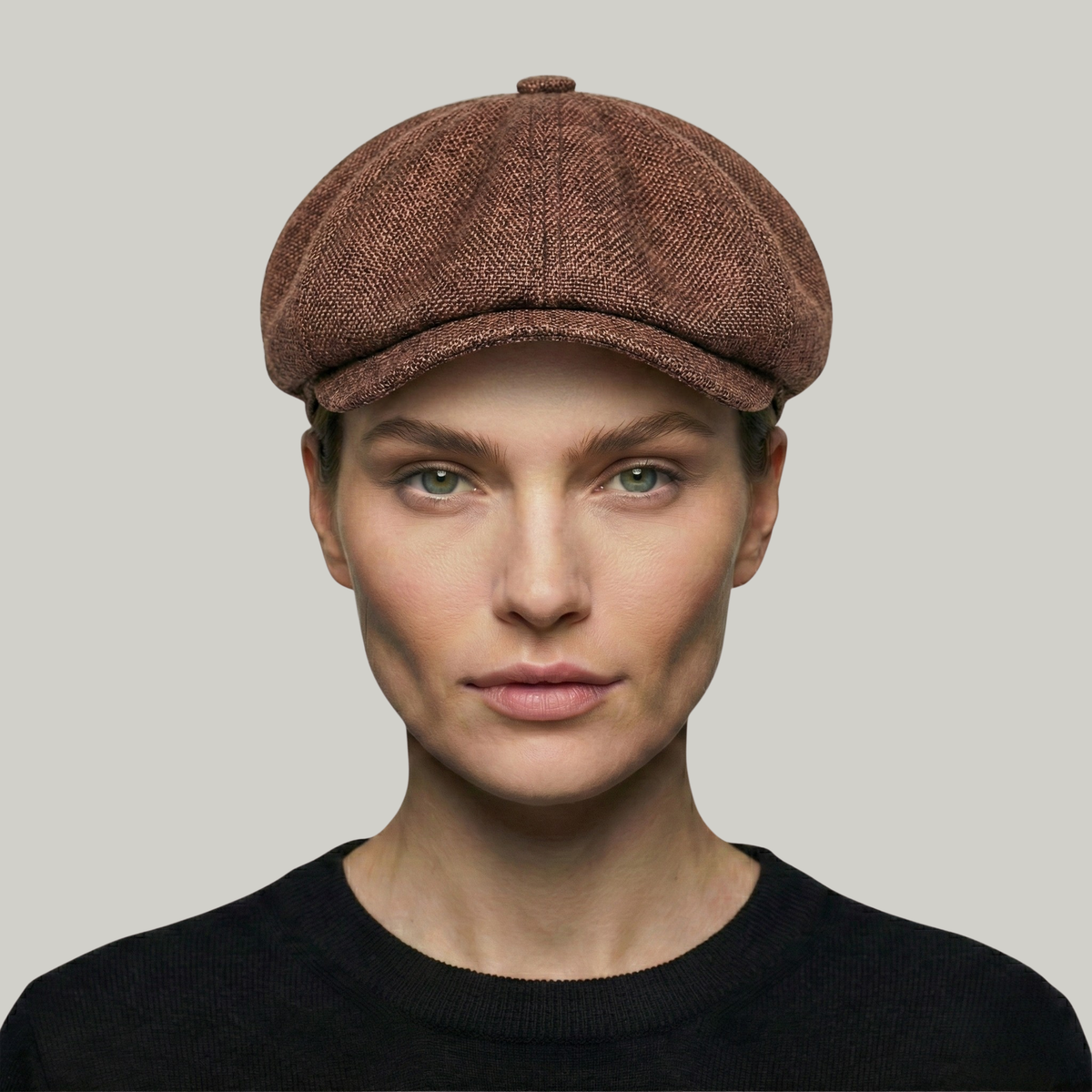 Béret Gavroche Marron Simple