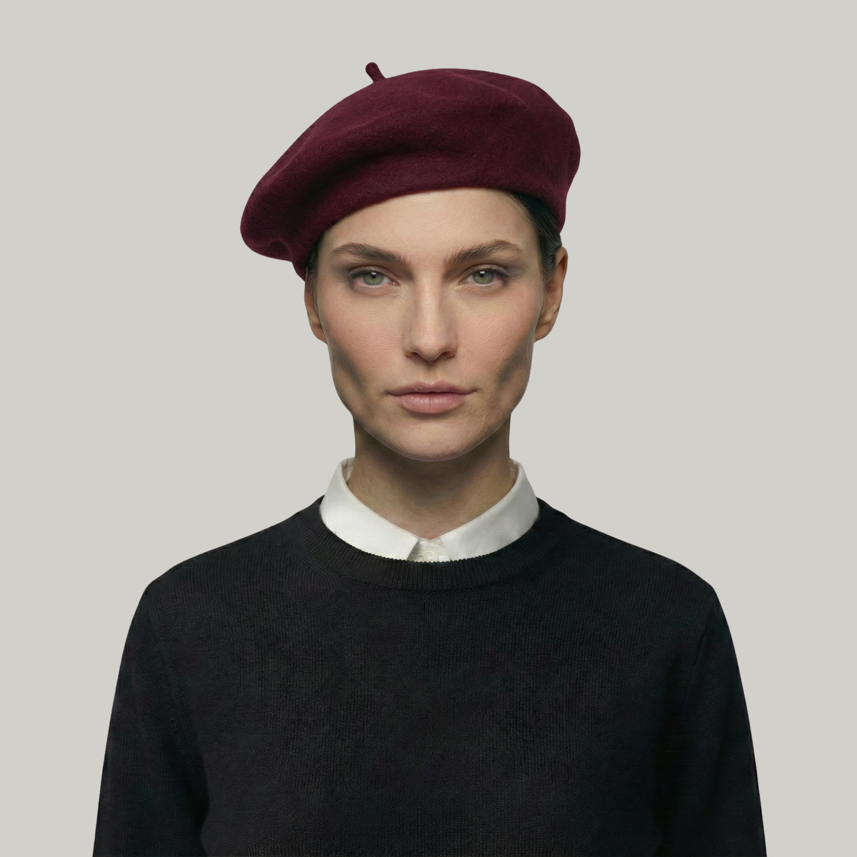 Béret Basque Femme Rouge Simple