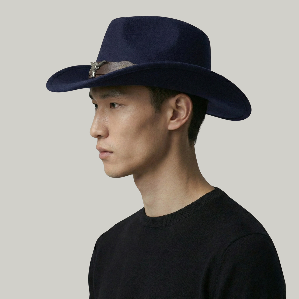 Chapeau de Cowboy Bleu Taureau