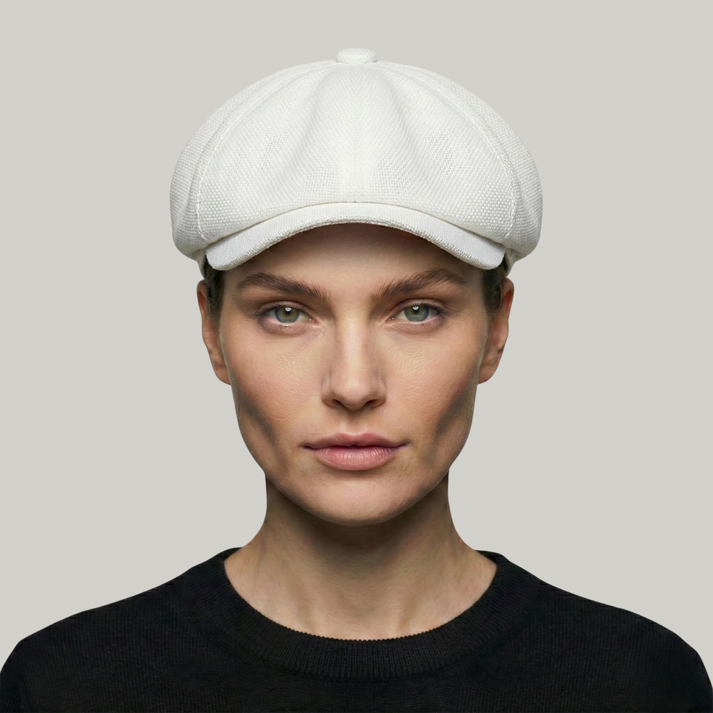 Béret Gavroche Blanc Simple