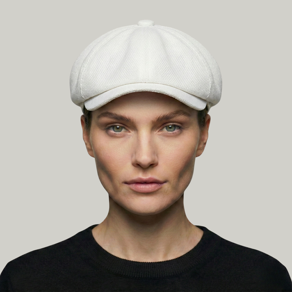 Béret Gavroche Blanc Simple