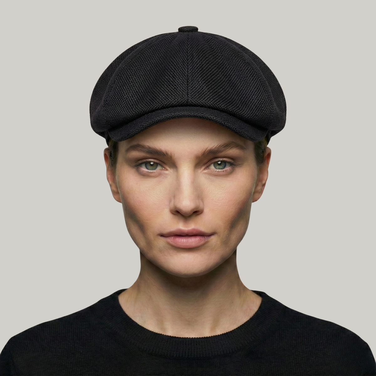 Béret Gavroche Noir Simple