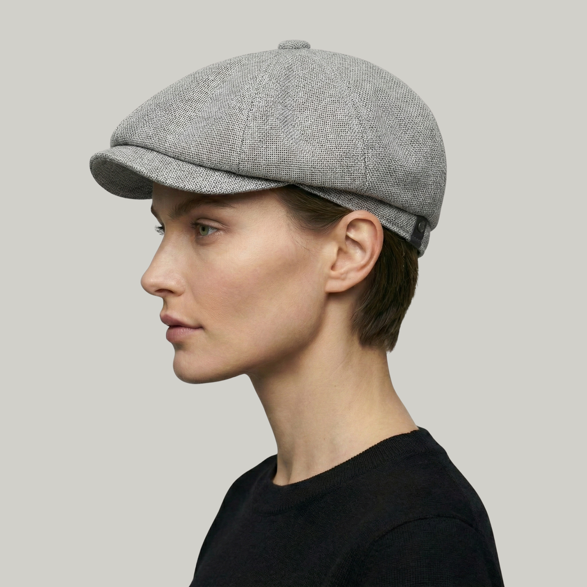 Béret Gavroche Gris Simple