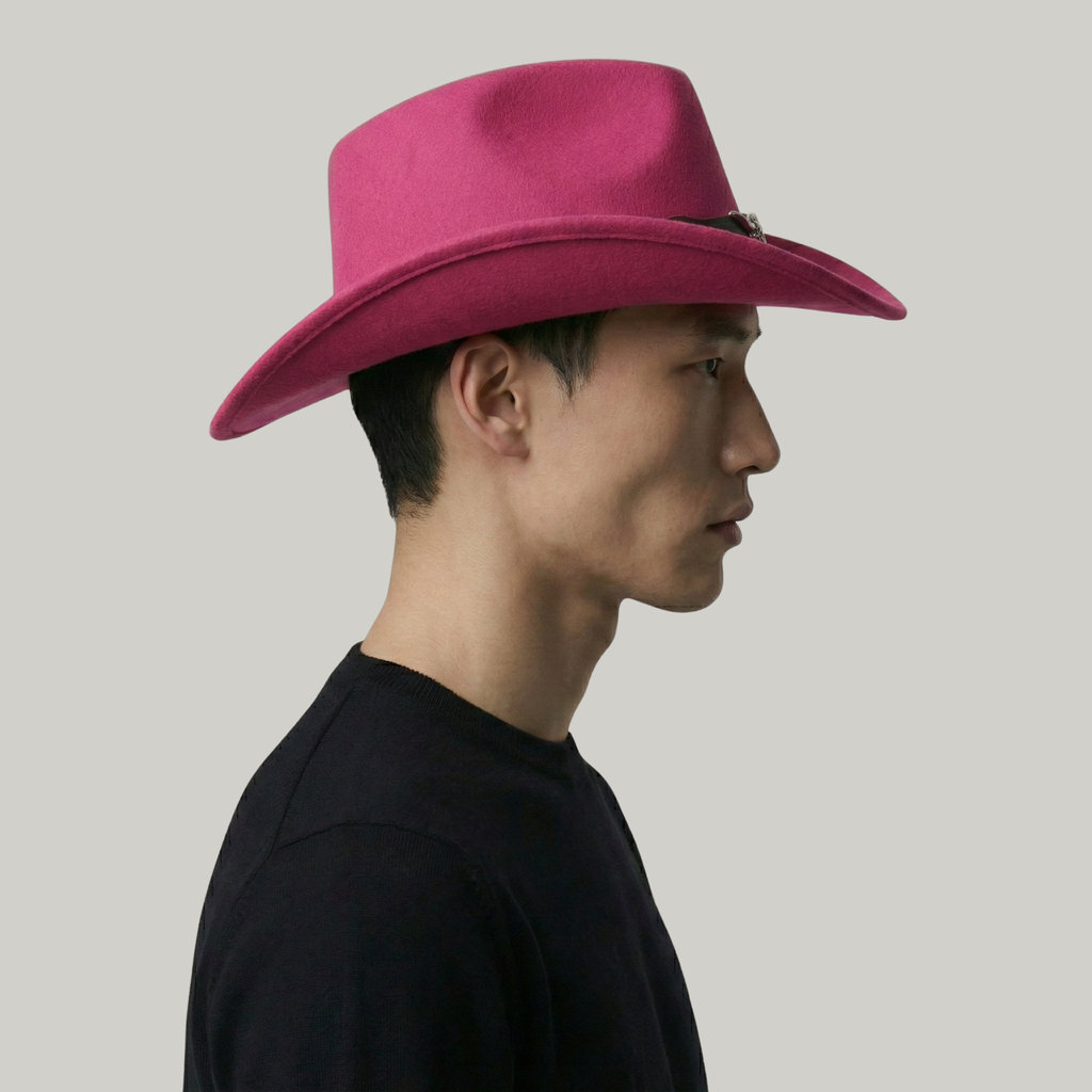 Chapeau de Cowboy Rose Taureau