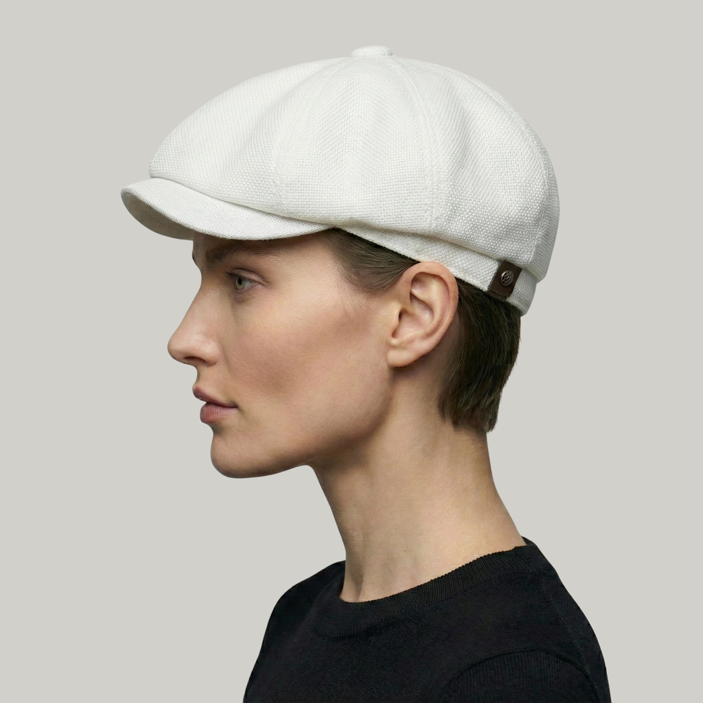 Béret Gavroche Blanc Simple