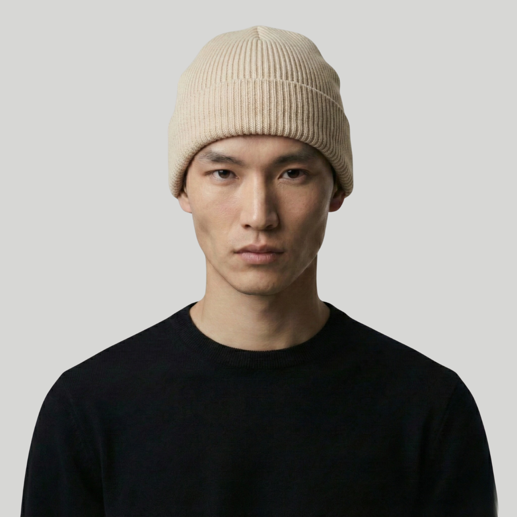 Bonnet Hiver Beige Classique