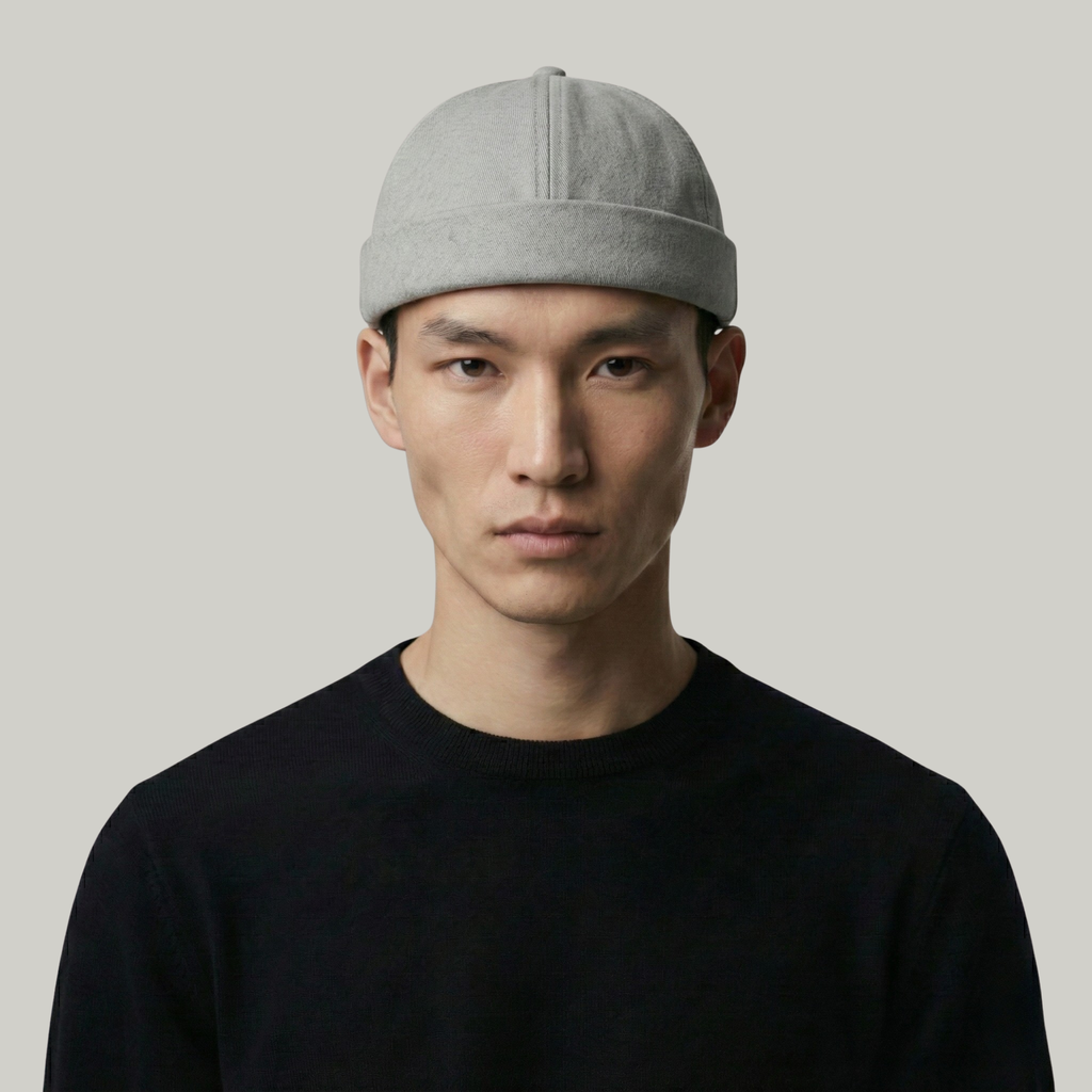 Bonnet Docker Gris Croix