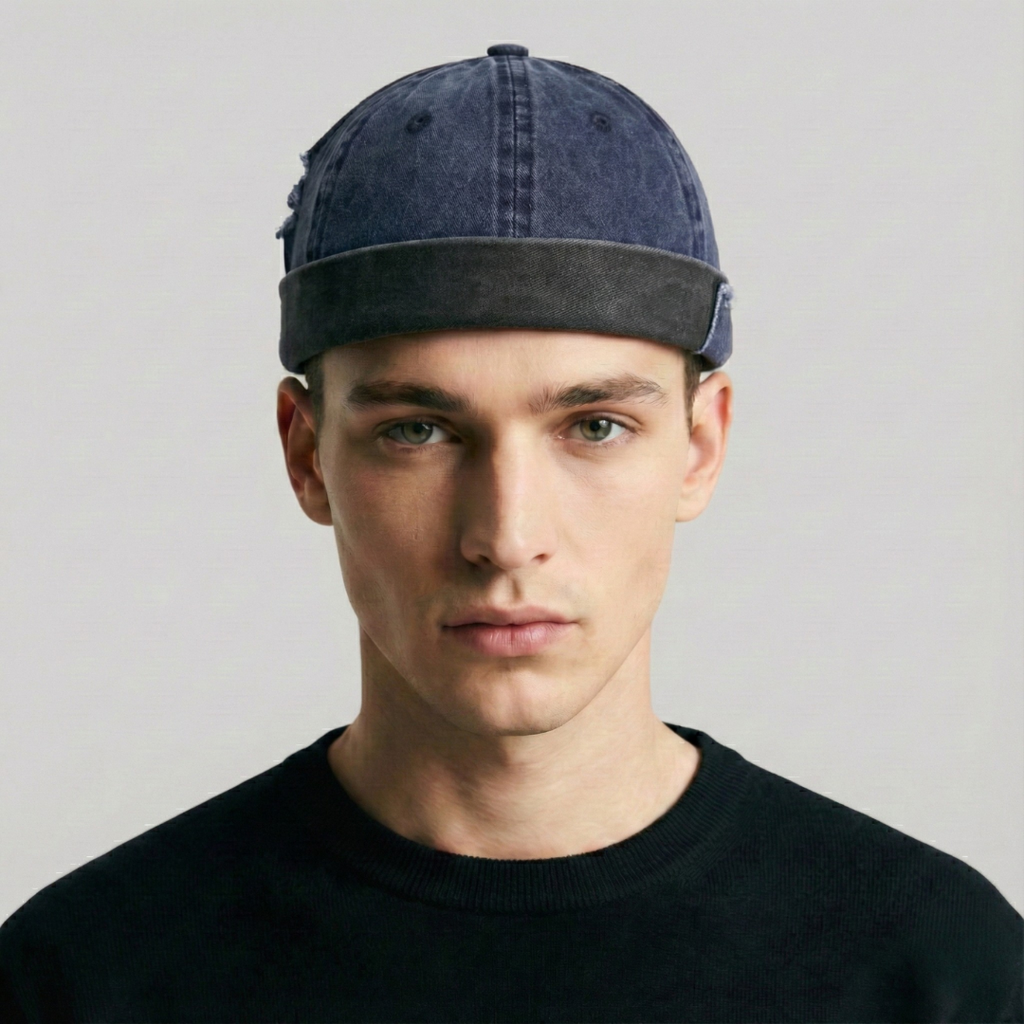 Bonnet Docker Bleu Jean Déchiré