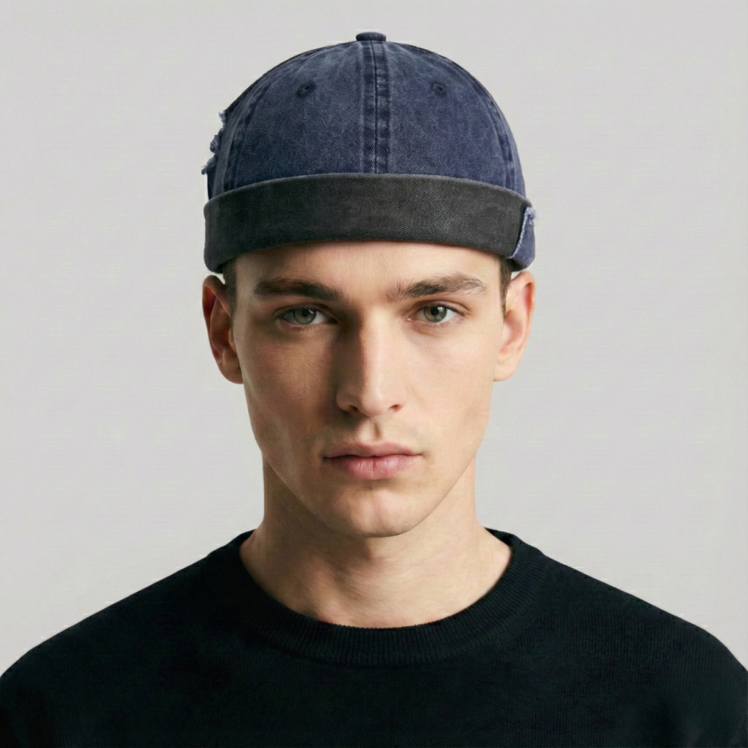 Bonnet Docker Bleu Jean Déchiré