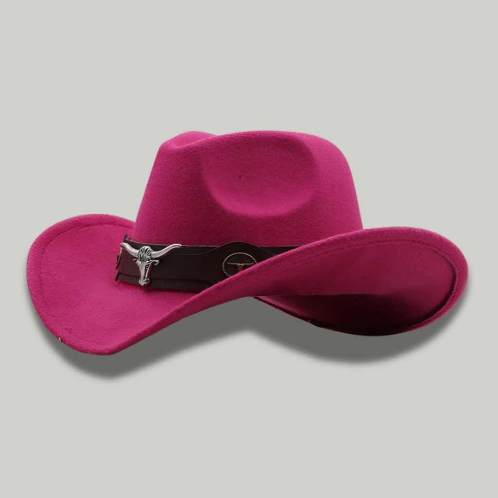 Chapeau de Cowboy Rose Taureau