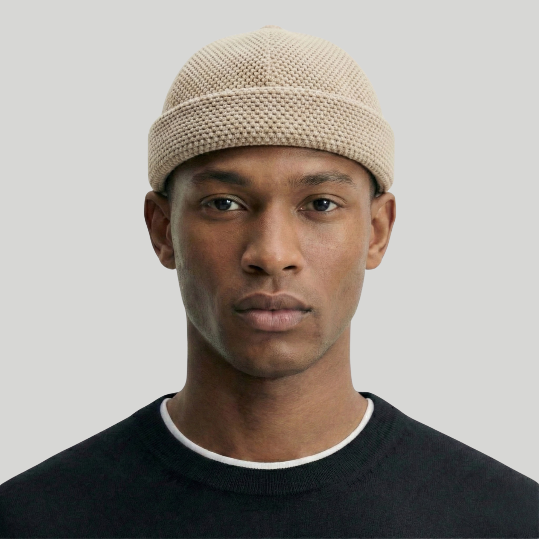 Bonnet Docker Beige Maille