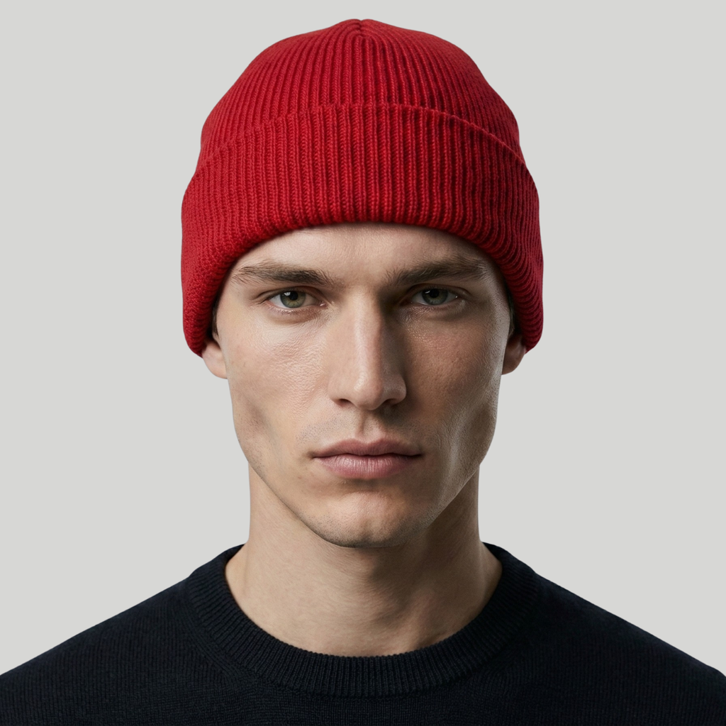 Bonnet Hiver Rouge Classique