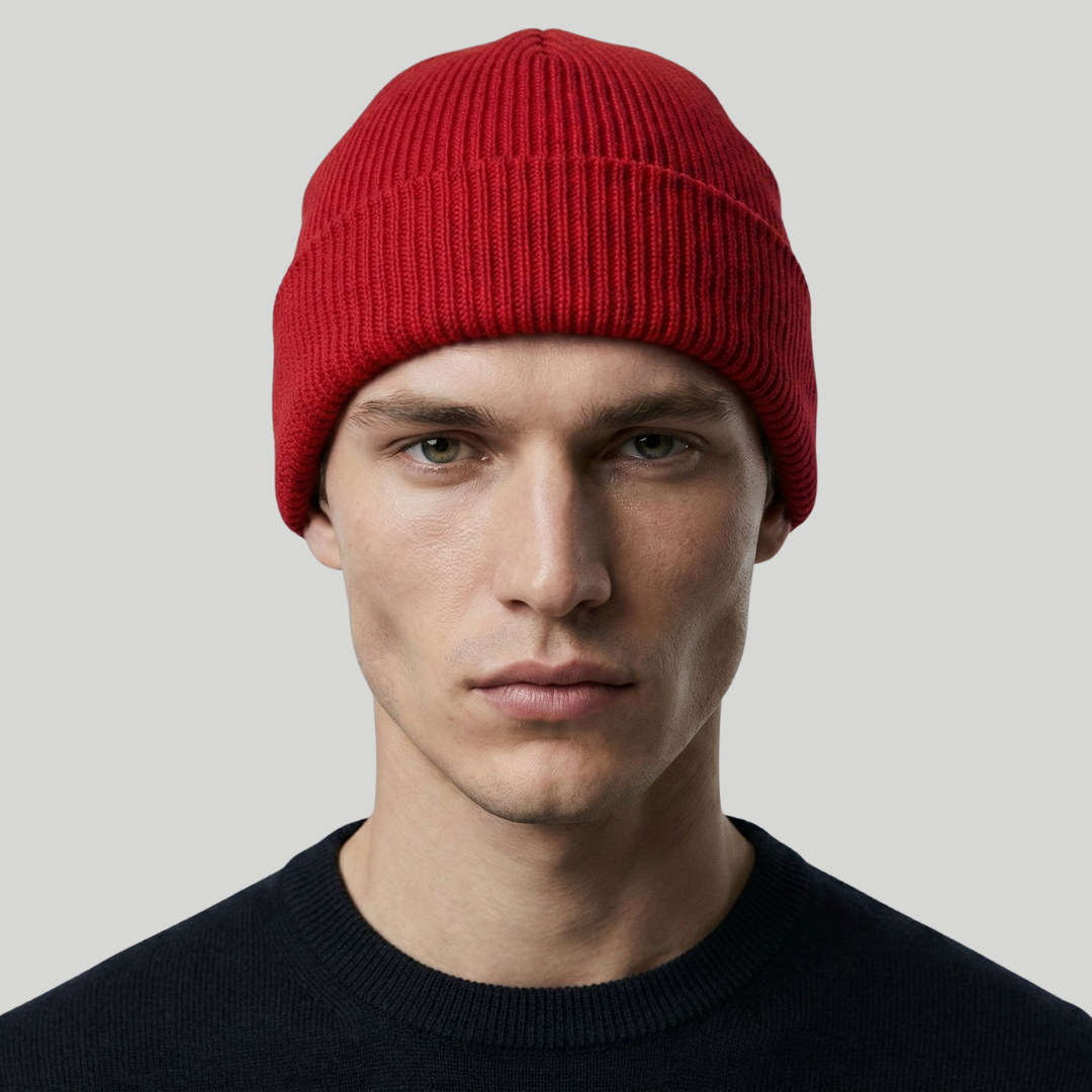 Bonnet Hiver Rouge Classique