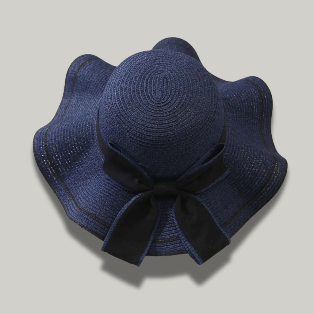 Chapeau de Paille Femme Bleu Élégant