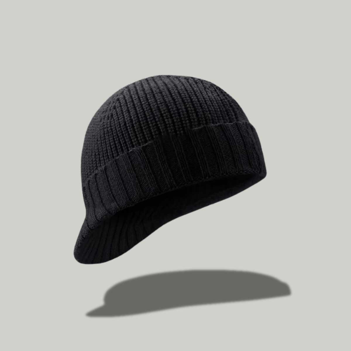 Bonnet Casquette Noir Double Sens