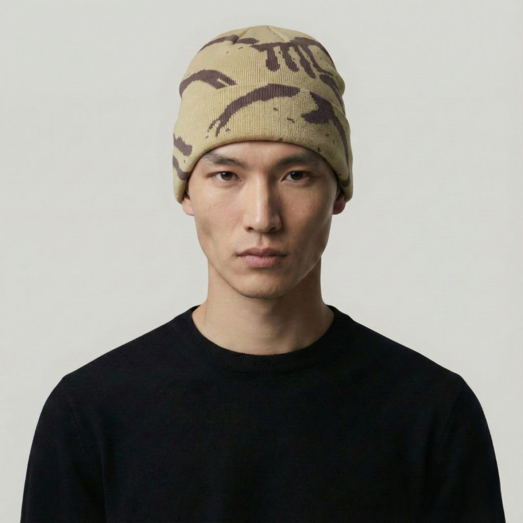 Bonnet StreetWear Beige Hiver