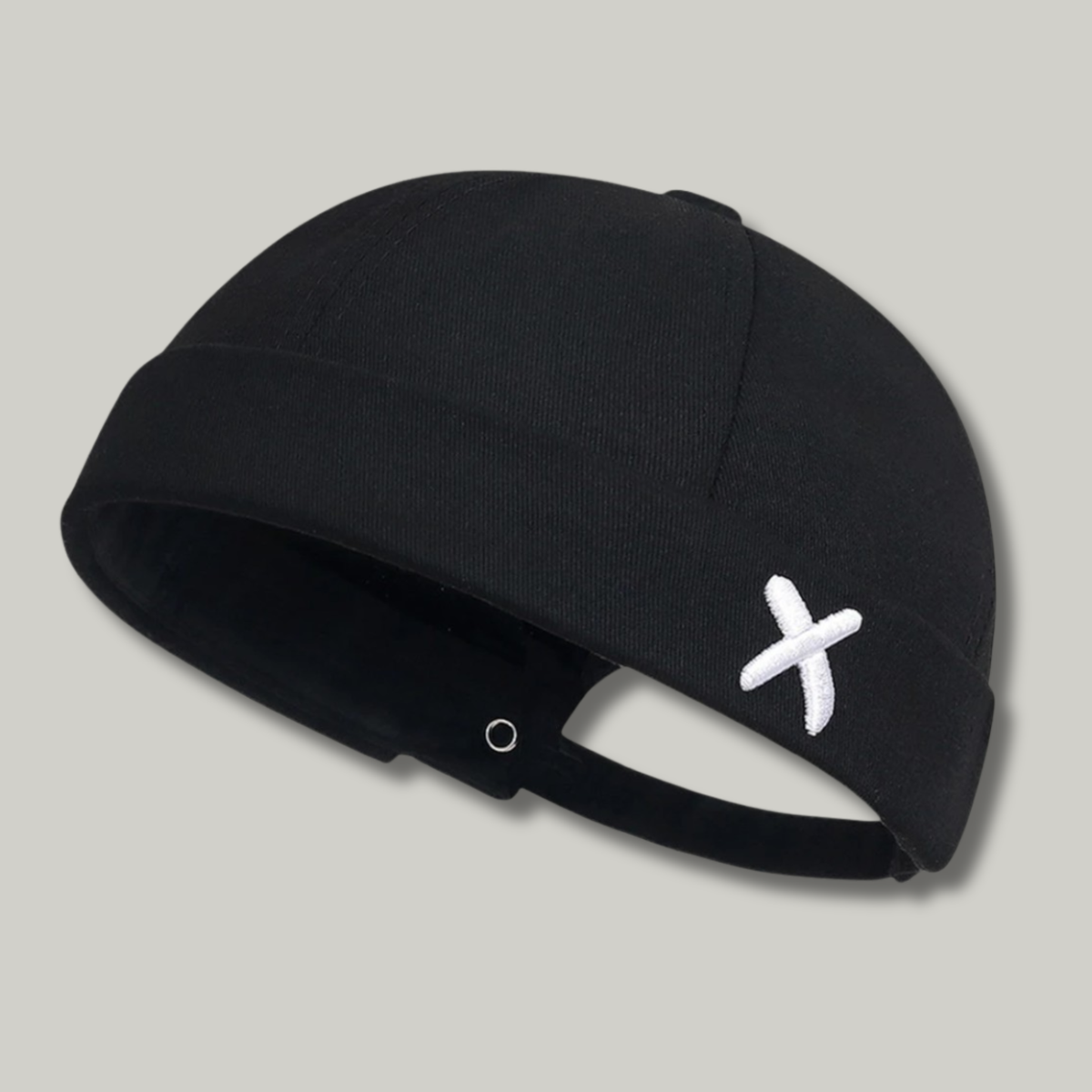Bonnet Docker Noir Croix