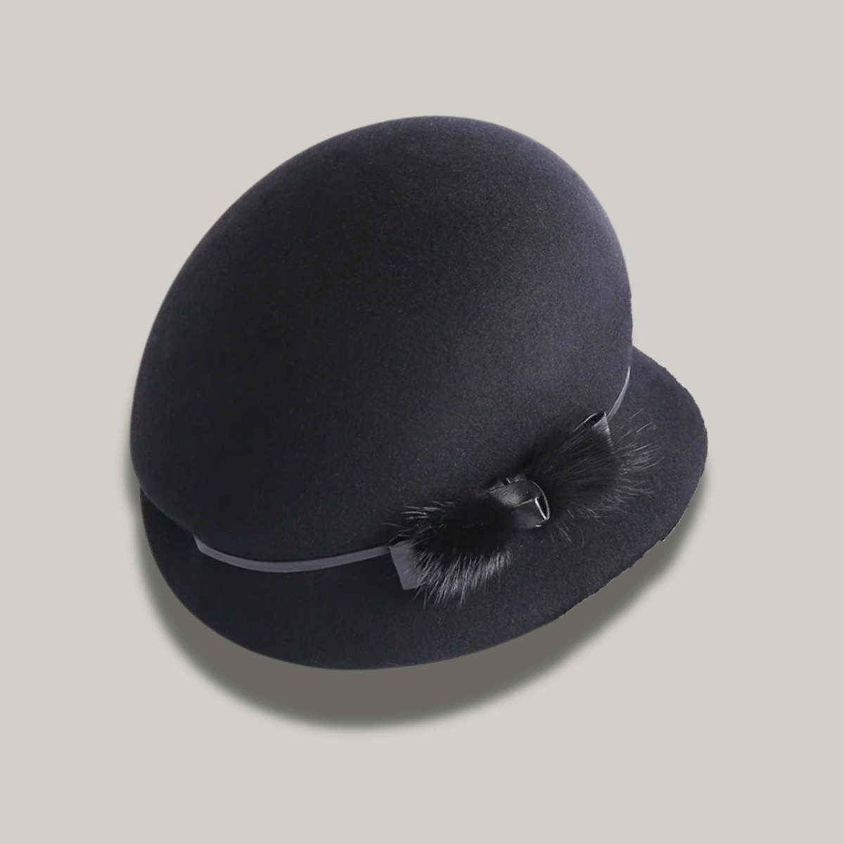 Chapeau Melon Femme Noir à Noeud