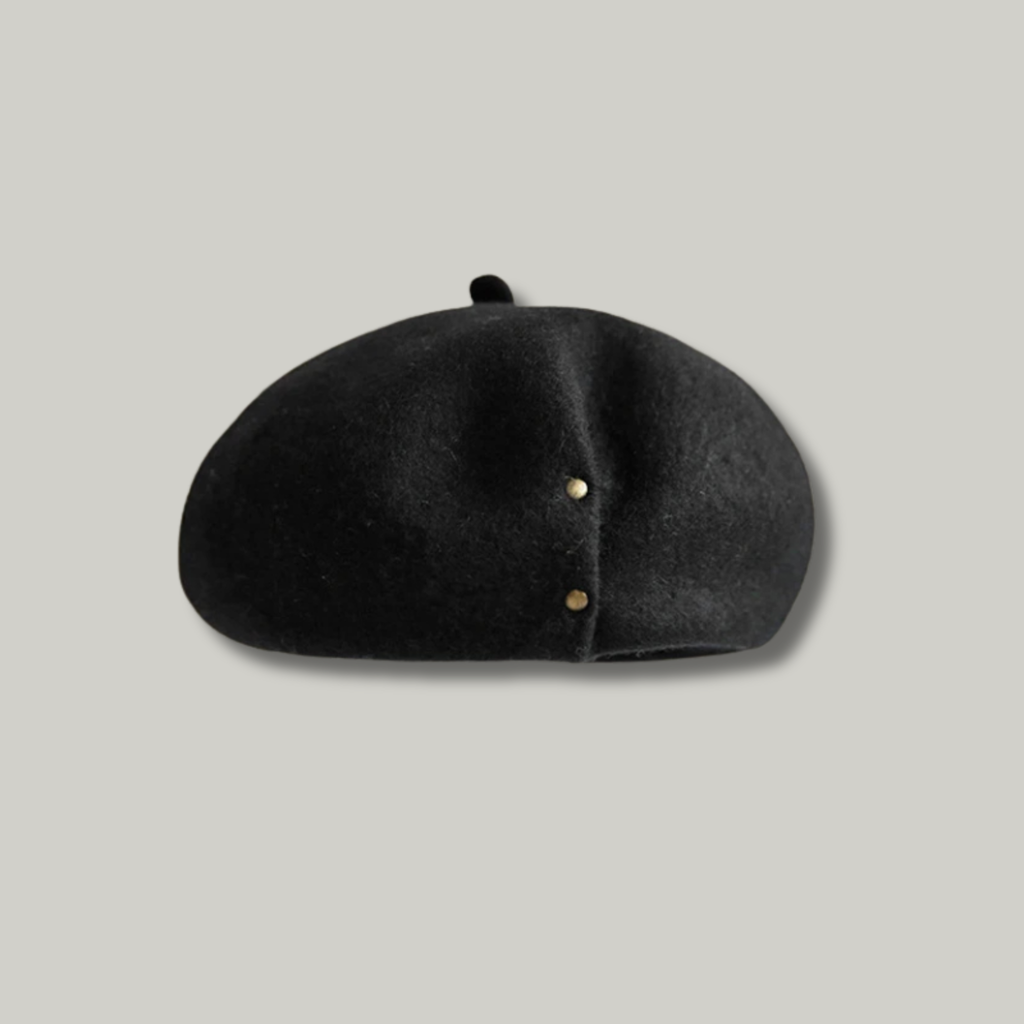 Béret Basque Femme Noir Chic