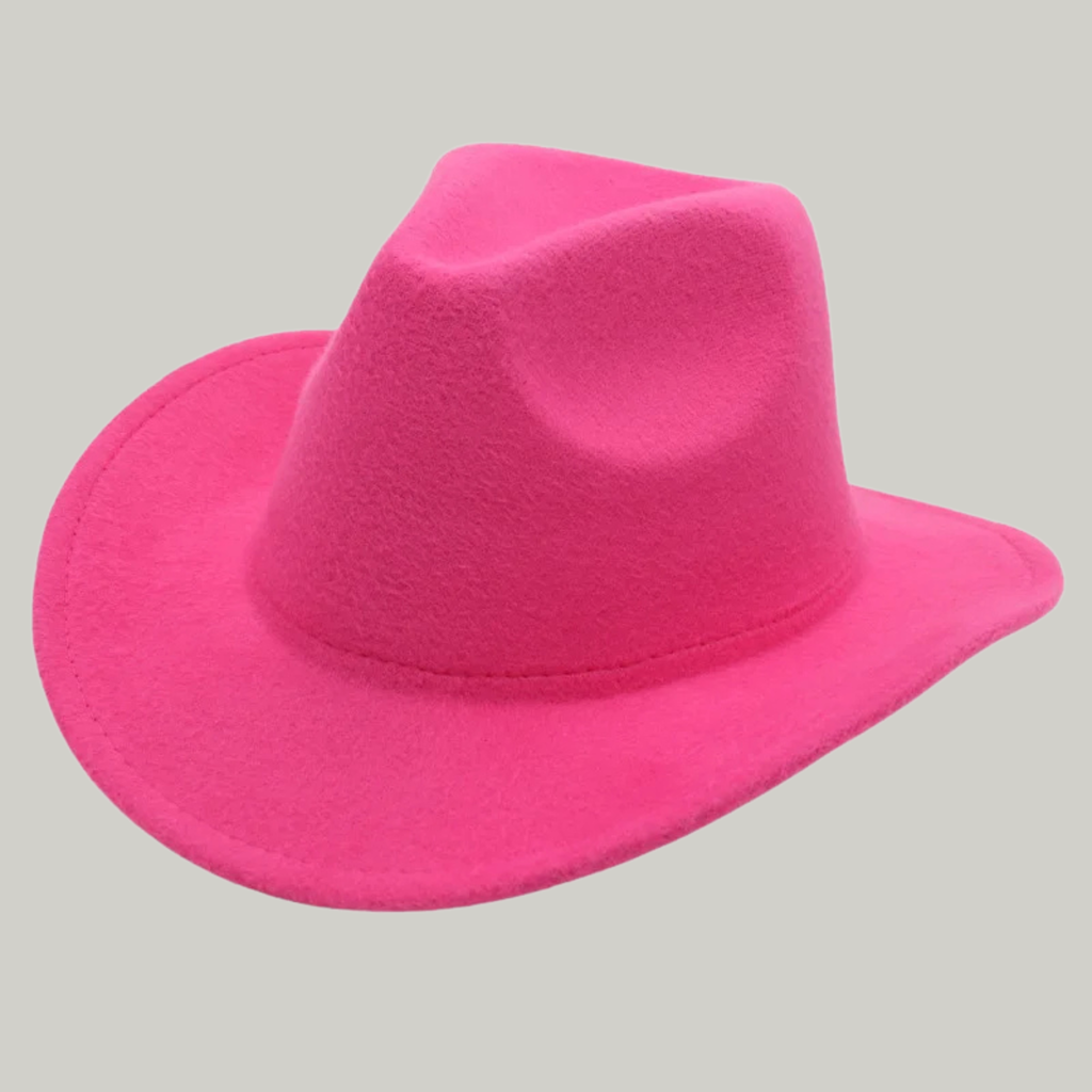 Chapeau de Cowboy Rose Sans Motif