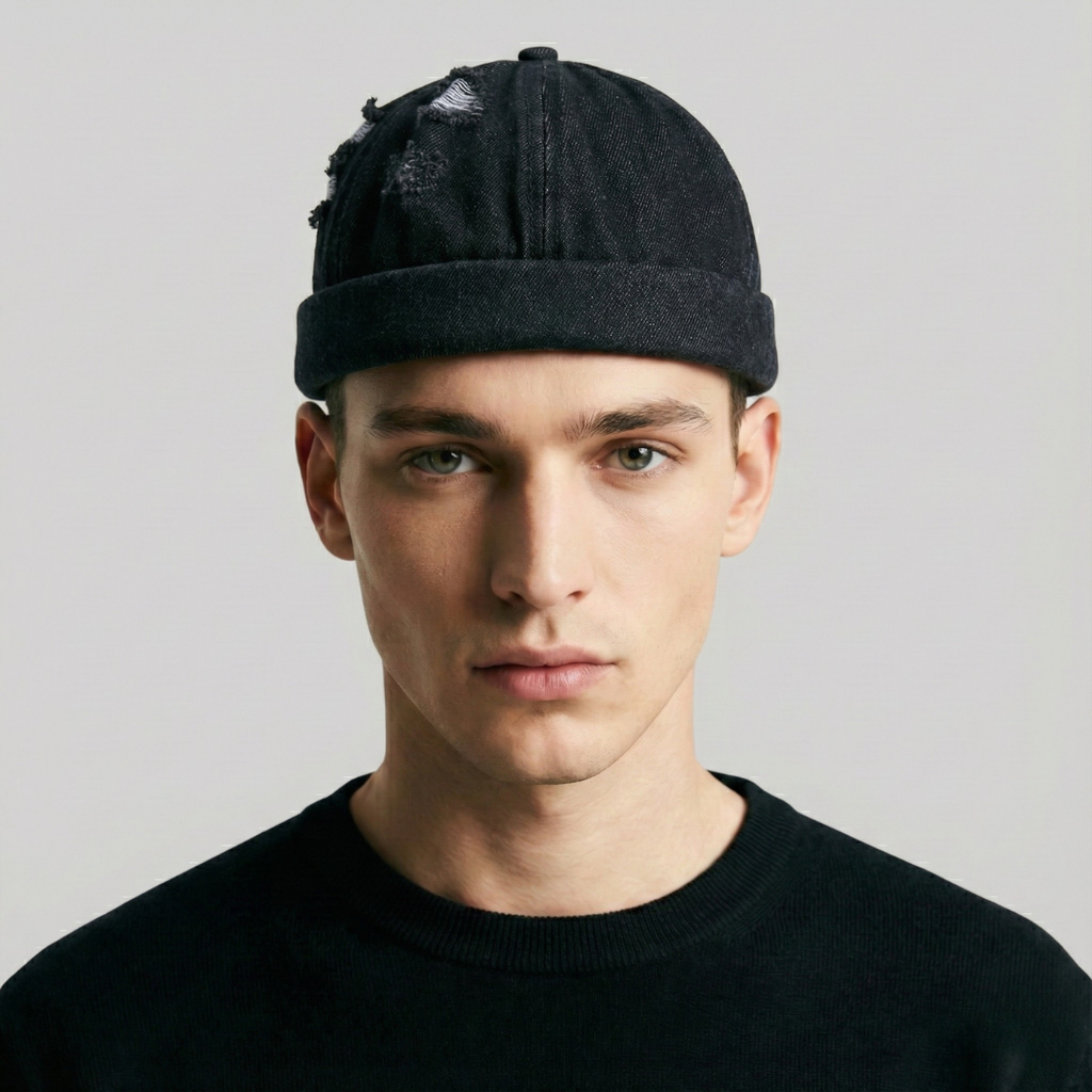 Bonnet Docker Noir Jean