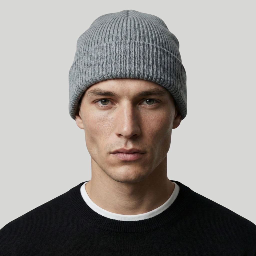 Bonnet Hiver Gris Classique