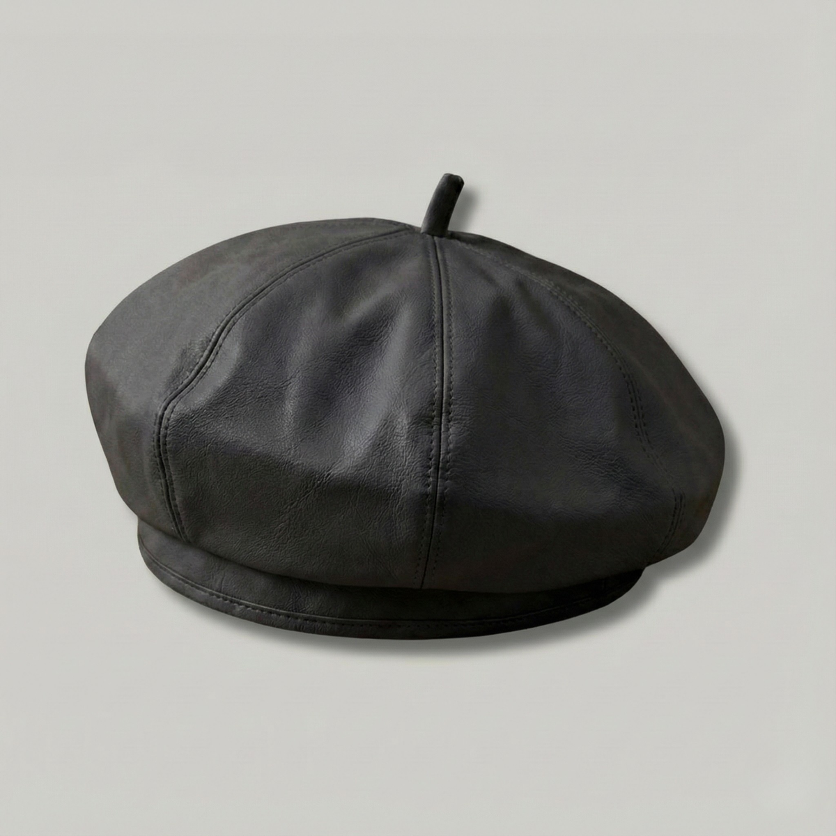 Béret Basque Femme Noir Brillant