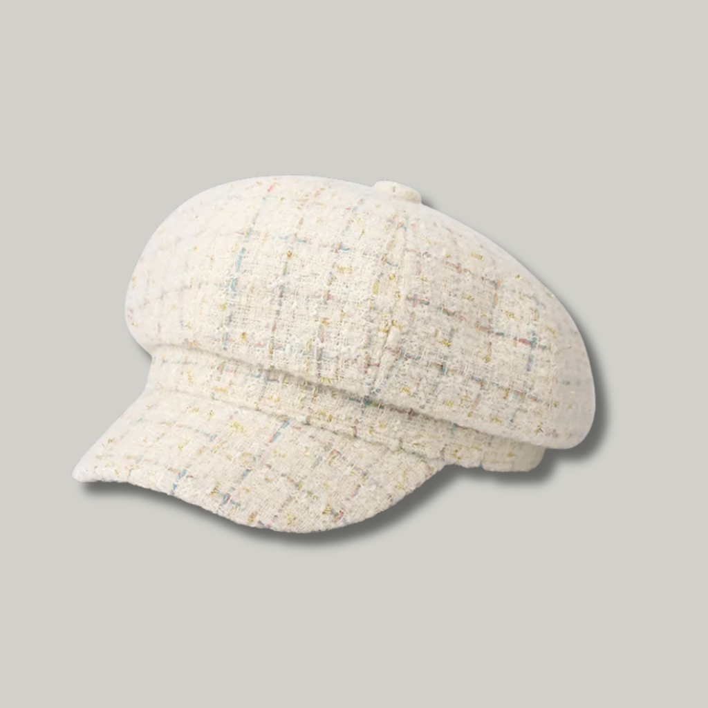Béret Gavroche Femme Blanc