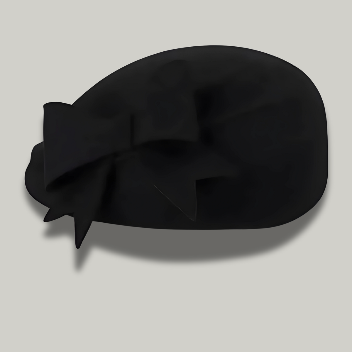 Béret Femme Noir à Noeud