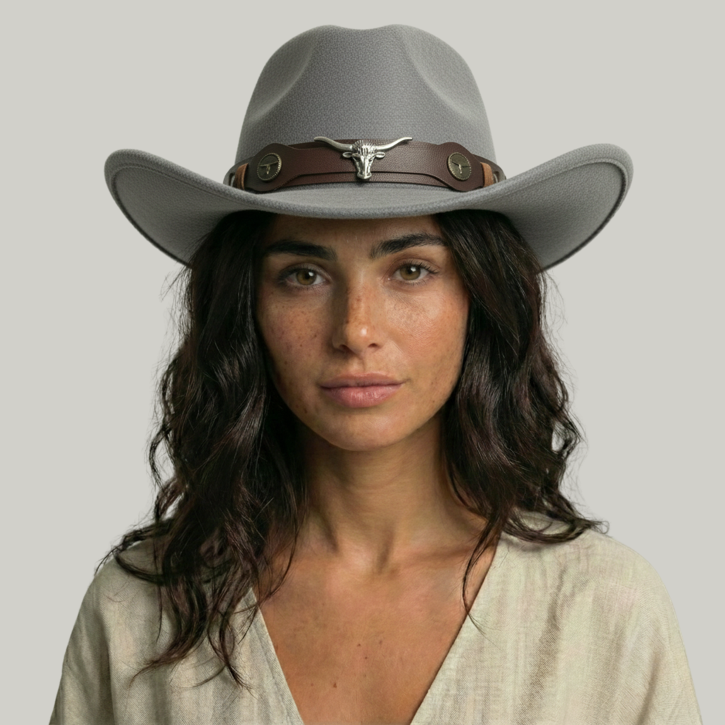 Chapeau de Cowboy Gris Taureau
