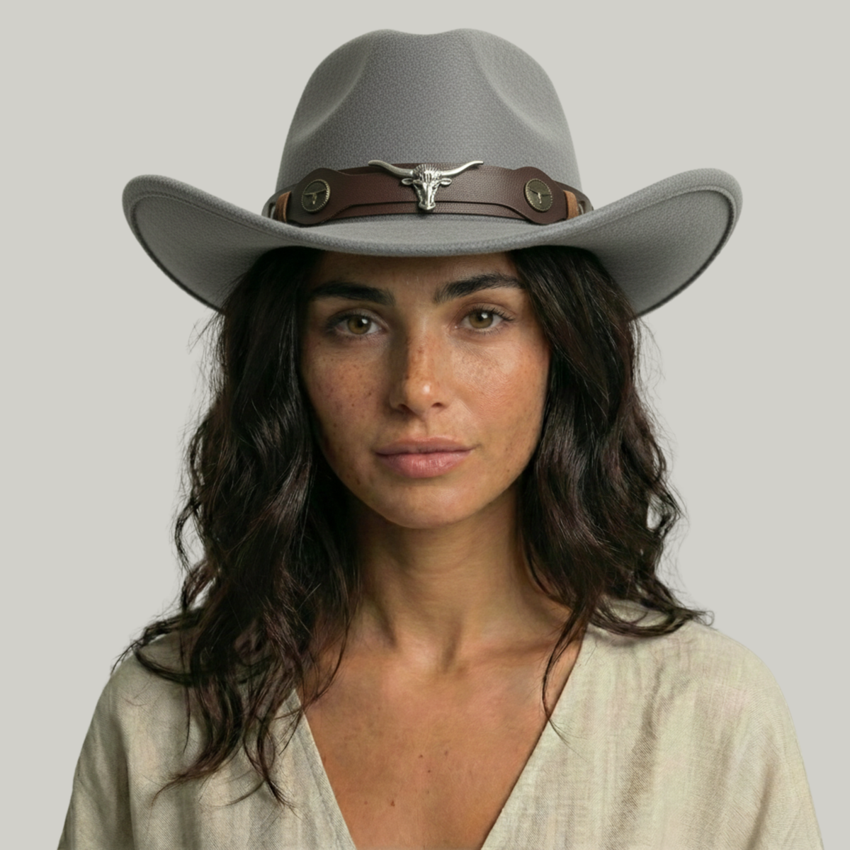 Chapeau de Cowboy Gris Taureau
