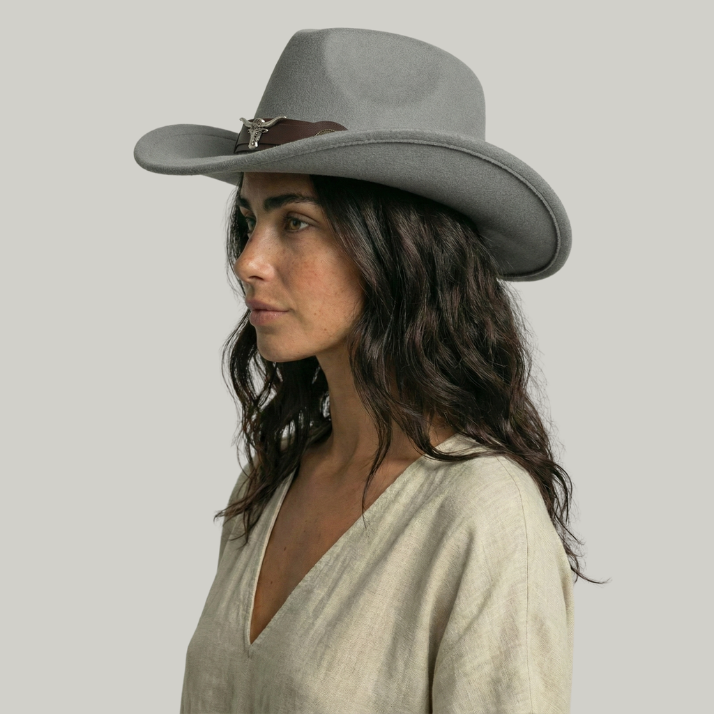 Chapeau de Cowboy Gris Taureau