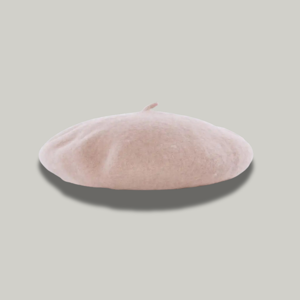 Béret Basque Femme Beige Simple