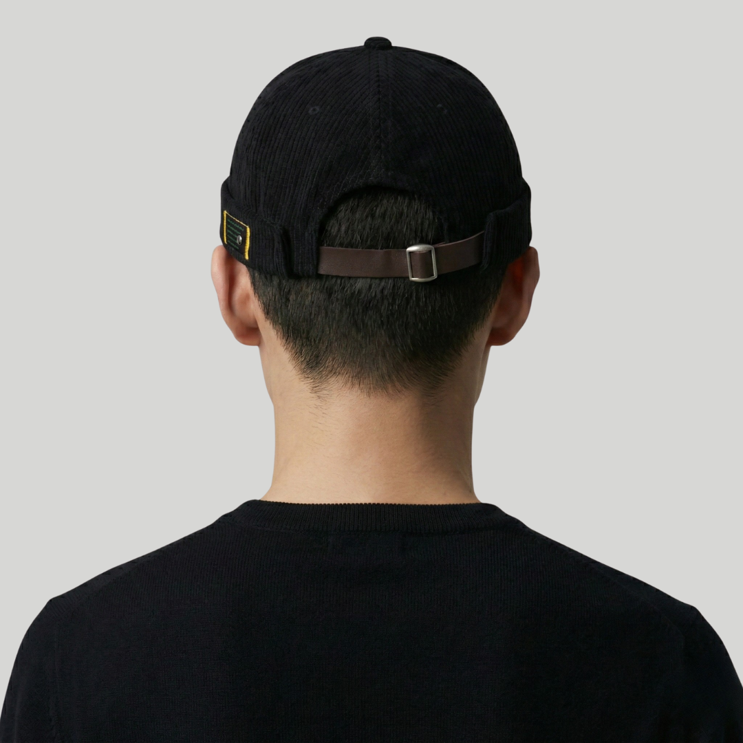 Bonnet Docker Noir à Rayure