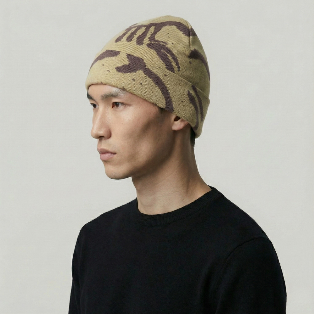 Bonnet StreetWear Beige Hiver