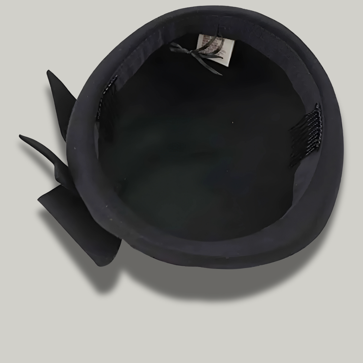 Béret Femme Noir à Noeud