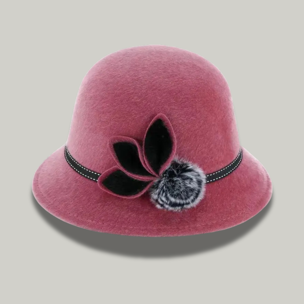 Chapeau Melon Femme Rose à Fleur