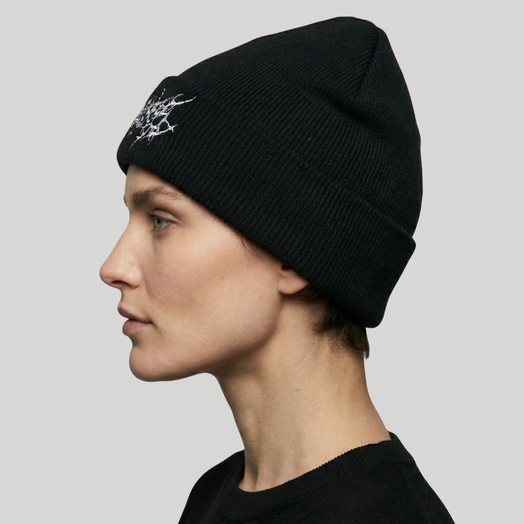 Bonnet Hiver Femme Noir Gothique