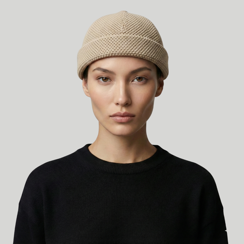 Bonnet Docker Beige Maille
