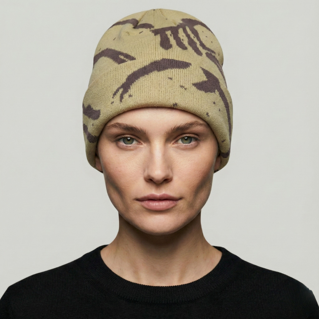 Bonnet StreetWear Beige Hiver