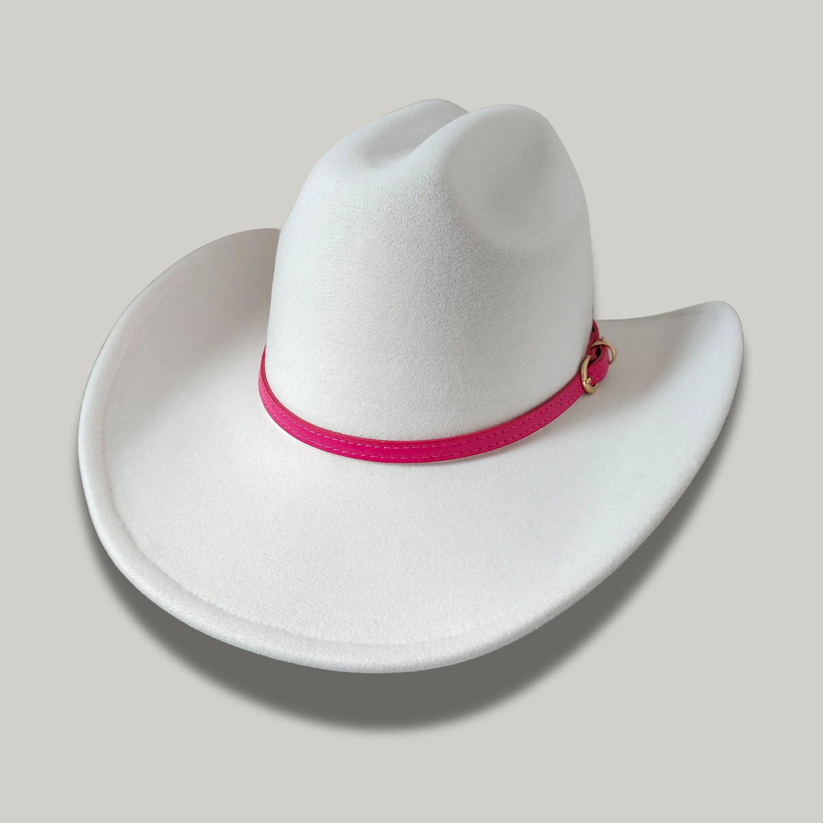 Chapeau Cowboy Blanc Uni