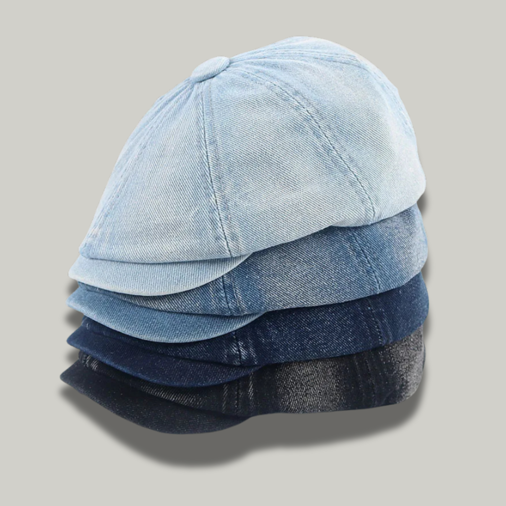 Béret Gavroche Homme Bleu Jean