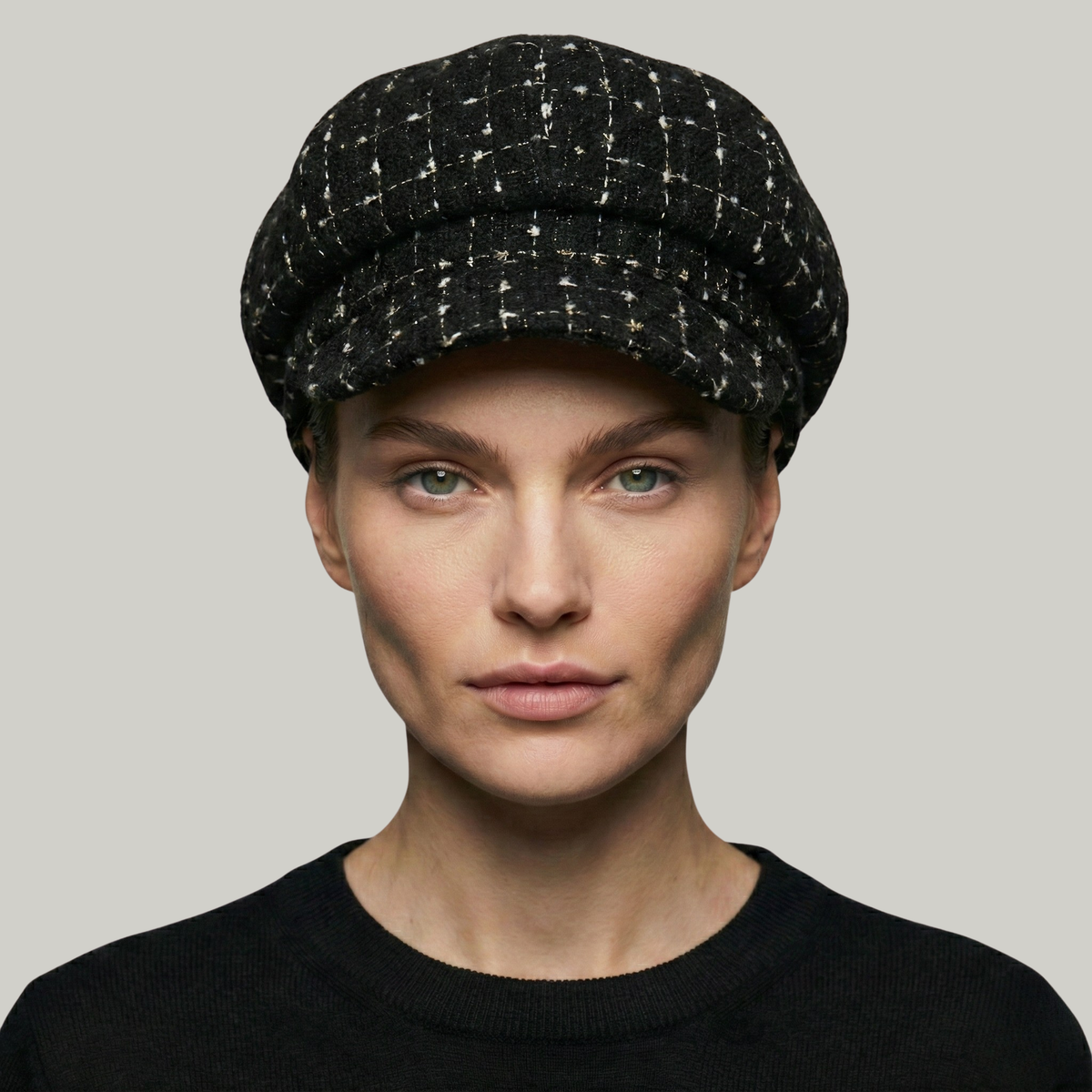 Béret Gavroche Femme Noir